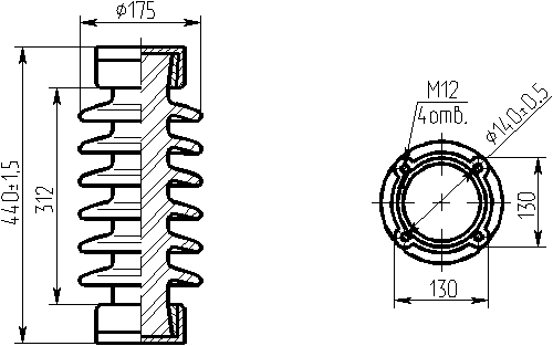 Изоляторы опорно-стержневые ИОС 35-500-01